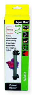 Aqua One 10w Glass Nano Betta Preset 26c Heater