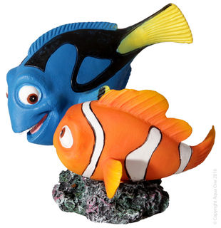Aqua One Ornament-Blue Tang & Clownfish
