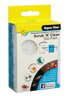 Aqua One Scrub N Clean Algae Pad Duo Pack