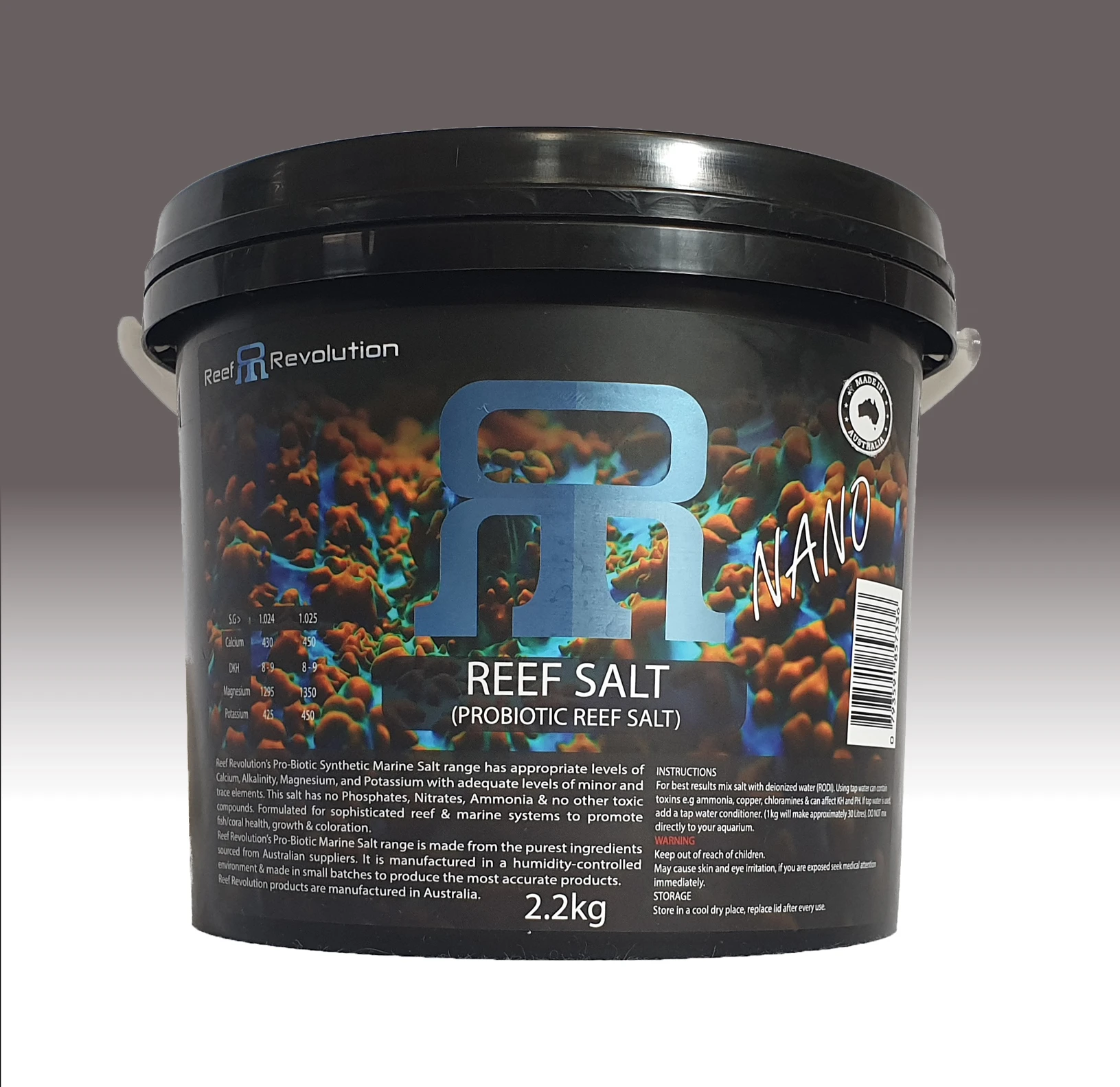 RR Reef Salt Bucket 22kg