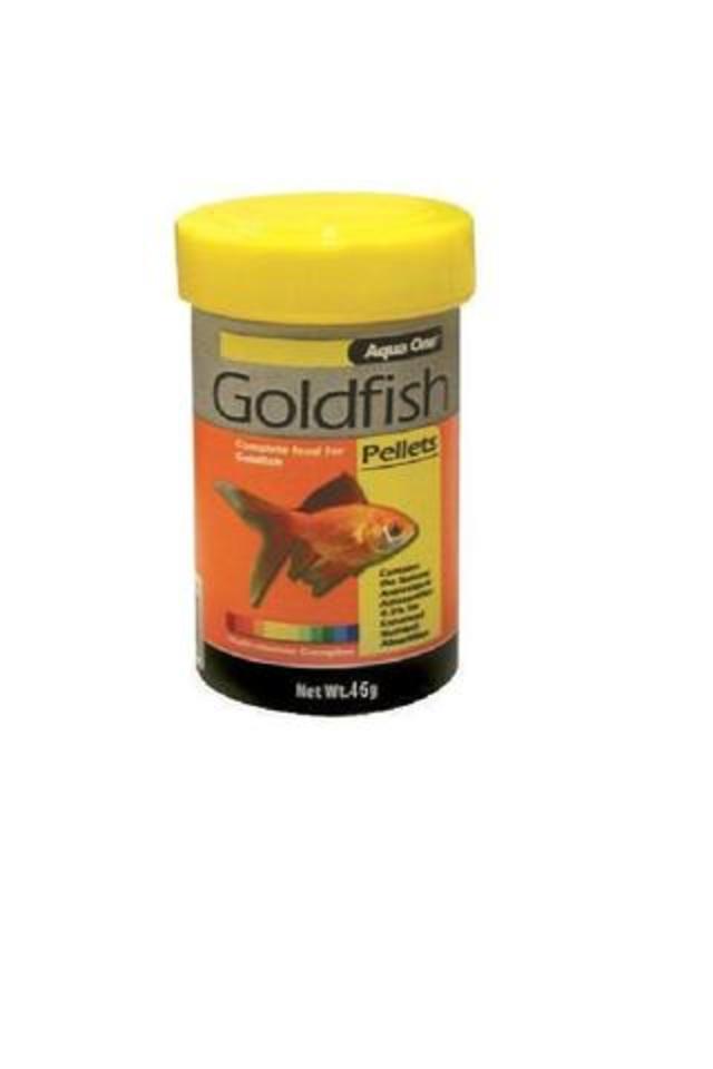 Aqua One Goldfish Pellet Food 1mm 45g