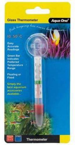 Aqua One Glass Thermometer